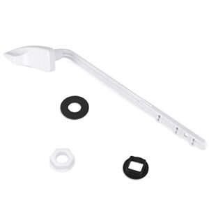 Lydia's Deal Toilet Handle Replacement Kit, Universal Front Mount Toilet Tank Flush Lever Replacement Handle, Toilet Tank Trip Lever, Easy to Install, Toilet Repair Kit, White Plastic