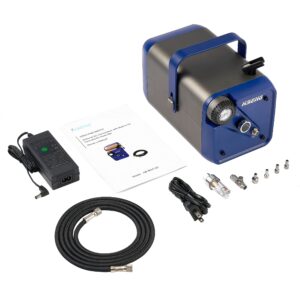 hseng extra quiet airbrush air compressor with built-in air tank