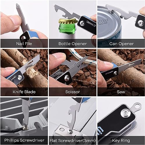 SHIELDON Lileep Multitool Knife, Swiss Style Army Pocket Knife, All in One Tool for Every Day Carry Use