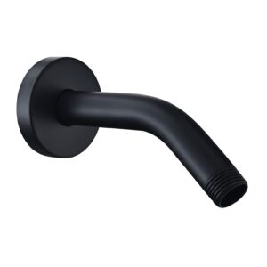 lowcus wall mounted extention shower arm (sold with shower arm flange) for u4993-bl 6-inches, matte black
