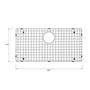 Karran GR-6021 Stainless Steel Bottom Grid 28 1/4" x 14 1/4" fits on QT-812 and QU-812