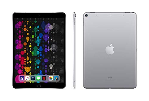2017 Apple iPad Pro (10.5-inch, Wi-Fi + Cellular, 512GB) - Space Gray (Renewed)