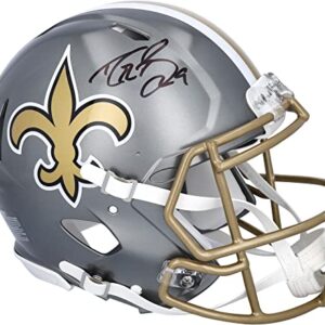 Drew Brees New Orleans Saints Autographed Riddell Alternate Flash Speed Authentic Helmet - Autographed NFL Helmets