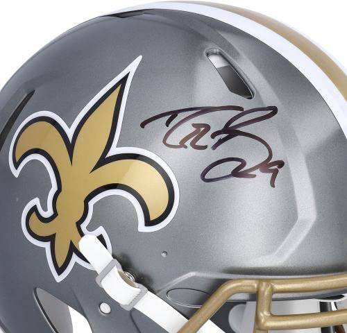 Drew Brees New Orleans Saints Autographed Riddell Alternate Flash Speed Authentic Helmet - Autographed NFL Helmets