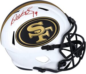 deebo samuel san francisco 49ers autographed riddell lunar eclipse alternate speed replica helmet - autographed nfl helmets