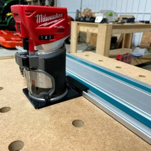 ToolCurve Guide Rail Adapter Compatible with Milwaukee Router - Made in USA