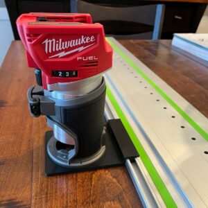 ToolCurve Guide Rail Adapter Compatible with Milwaukee Router - Made in USA