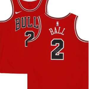 Lonzo Ball Chicago Bulls Autographed Red Nike Swingman Jersey - Autographed NBA Jerseys