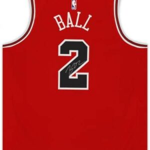 Lonzo Ball Chicago Bulls Autographed Red Nike Swingman Jersey - Autographed NBA Jerseys