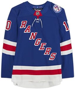 artemi panarin new york rangers game-used #10 blue jersey vs. dallas stars on october 14, 2021 - game used nhl jerseys
