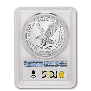 2022 1 oz American Silver Eagle MS-70 (First Day of Issue - Flag Label) $1 MS70 PCGS