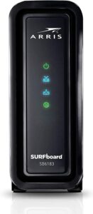 arris® surfboard® sb6183 cable modem, white (renewed)