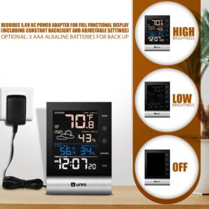 Indoor Outdoor Thermometers Wireless Temperature Humidity Monitor 328ft Range with High-Definition Screen & Wireless Remote Sensor