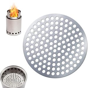 soramoon round fire grate accessory for solo wood stove campfire high heat charcoal plate (for campfire)