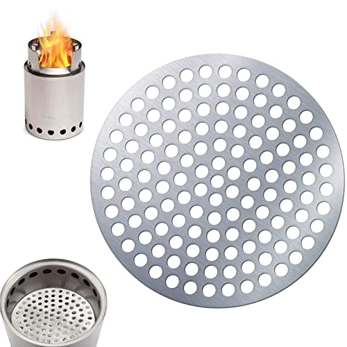 Soramoon Round Fire Grate Accessory for Solo Wood Stove Campfire high Heat Charcoal Plate (for Campfire)