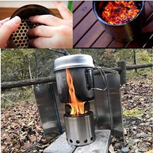 Soramoon Round Fire Grate Accessory for Solo Wood Stove Campfire high Heat Charcoal Plate (for Campfire)