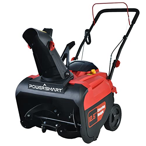 PowerSmart Snow Blower Gas Powered, 21 Inch Single Stage Gas Snow Thrower, 212CC Gasoline Engine Snowblower for Yard