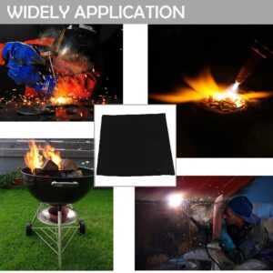 Fireproof Welding Blanket Heat Resistant Carbon Felt Fabric Flame for Smoker Gill Heat Resistant Up to 1800°F 36” x 36” Easy Cut Fire Proof Mat for Glass Blowing Auto Body Repair Camp and Wood stoves