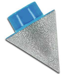 diamond beveling chamfer bit 1-7/8" (48mm) dia x 5/8"-11 threads for marble glass granite countersink bits existing holes trimming (blue)