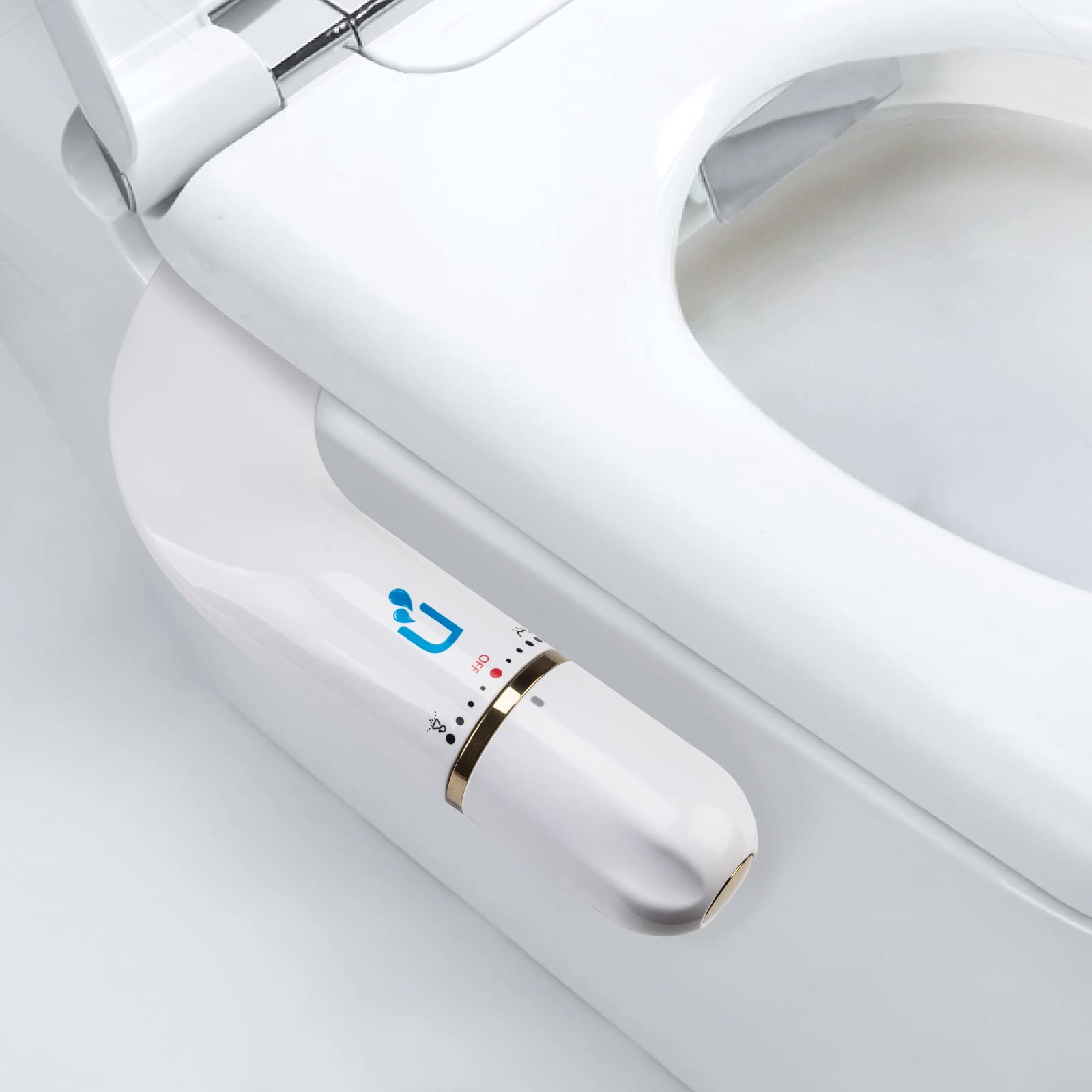 Bidet Attachment for Toilet, Bidet Attachment with Dual Nozzles, Non-Electric Dual Nozzle for Frontal & Rear Wash