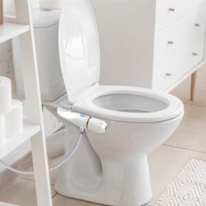 Bidet Attachment for Toilet, Bidet Attachment with Dual Nozzles, Non-Electric Dual Nozzle for Frontal & Rear Wash