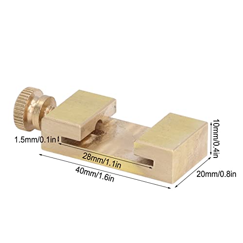 Fdit Ruler Stops Fences, Brass Scribe Steel Ruler Positioning Limit Block Angle Line Scriber Locator Woodworking Equipment