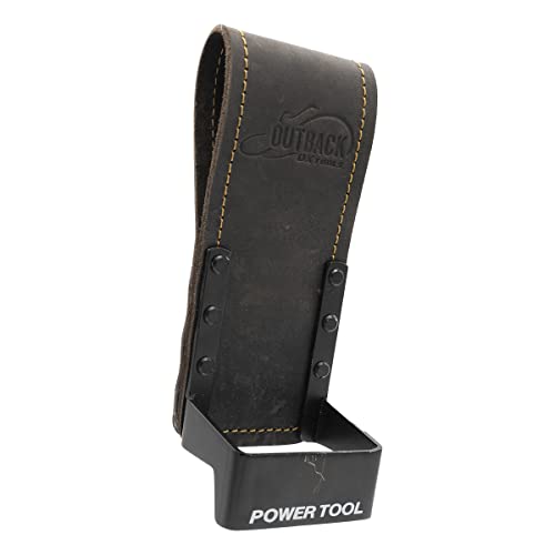 OX TOOLS Pro Oil Tanned Heavy Duty Air-Gun Holder with Reinforced Rivets & Stitching – Holds Most Air Guns and Drills ​