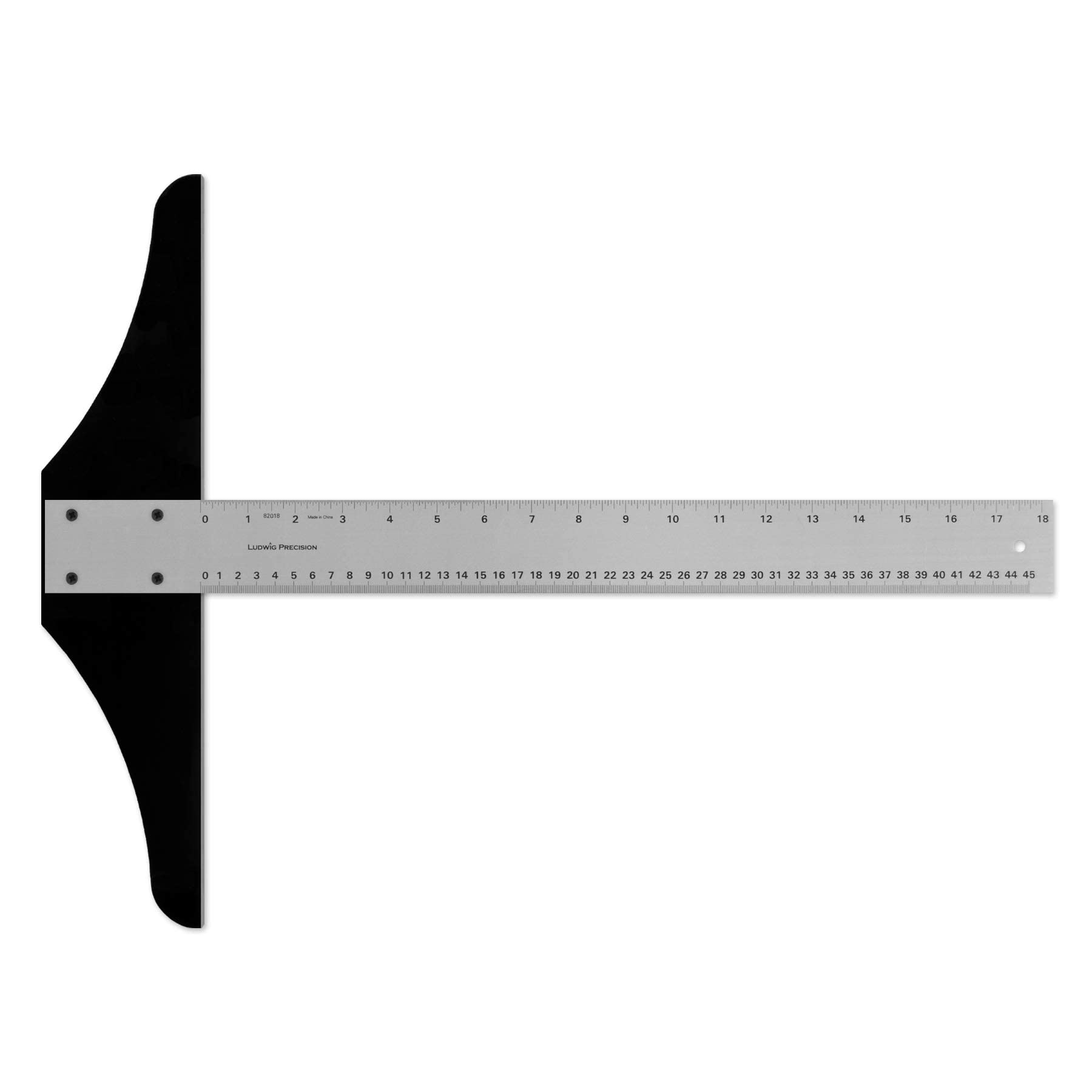 Ludwig Precision Standard DIYer Builders Tool Set - with 18-in T-Square and 24-in Center-Finder Straight Edge Ruler