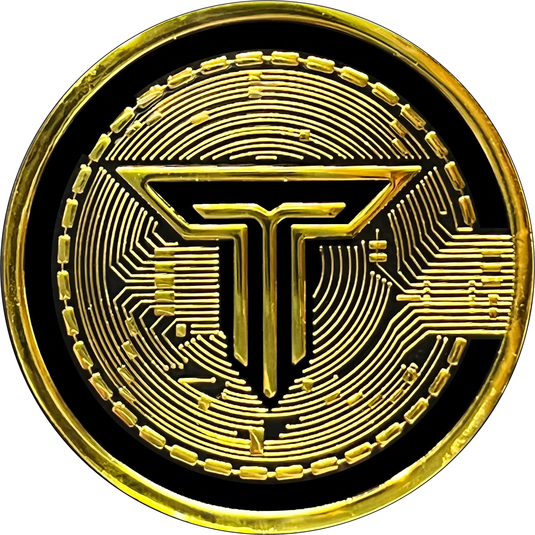 GL2-007 Elon Musk Inspired Parody Tesla Coin Crypto Challenge Coin SpaceX Collectible