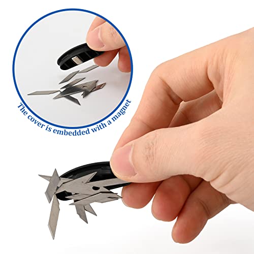 EHDIS Blade Bank Cutter Razor Disposal Case Dispenser Container Snap Off 9mm Utility Knife Blades Storage