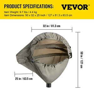 VEVOR Miter Saw Hood, 5000-L Lighted Dust Solution For Miter Saws, Chop Shop Dust Collection w/Light 110V, Dust Collector Compatible with all Miter Saws, Accessory Holes, Carrying Bag