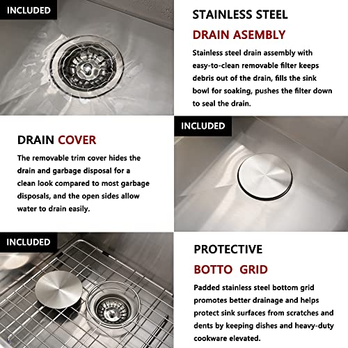 33 Inch Underomount Workstation Ledge Kitchen Sink - Abironl 33 Inch Undermount Kitchen sink 16 Gauge Ledge Workstation Stainless Steel 60/40 Double Bowl Undermount Kitchen Sink