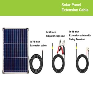 30W 12V Solar Panel Kits- 12 Volt 30 Watt Mono Crystalline Solar Panel + Intelligent 10A Charge Controller- Perfect Solar Battery Charger & Maintainer for Car, RV, Boat, Trailer, Gate Opener, Off Grid
