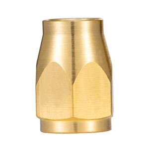 Breezliy Premium Solid Brass 2PCS Reusable Replacement Fitting For 1/4-Inch ID Hose,1/4-Inch NPT Rigid