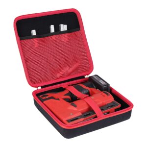 khanka hard storage case replacement for milwaukee 2447-20 m12 3/8” crown stapler, case only