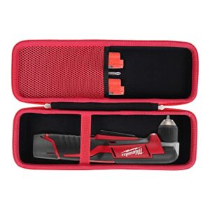 khanka hard storage case replacement for milwaukee 2415-20 m12 12-volt lithium-ion cordless right angle drill, case only