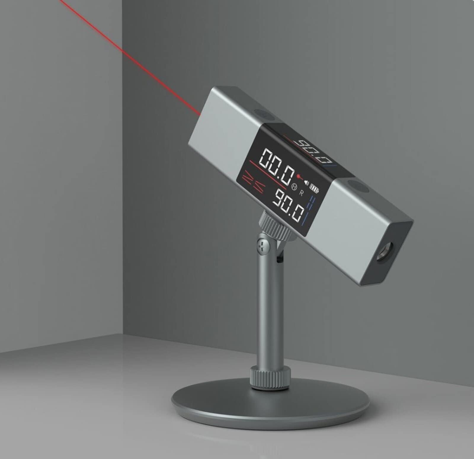 L-as-er Protractor Digital Inclinometer Angle Measure L-as-er Ruler - with Bi-directional L-as-er Marking, Large Lcd Screen Angle Finder, Multifunctional Device for Fast, Precise& Professional Results