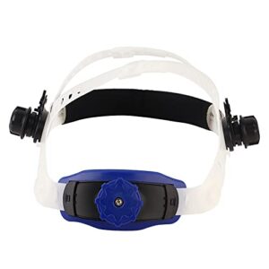 Welding Headband Plastic Welder Mask Adjustable Headgear for Solar Auto Darkening Welding Helmet Replacement Accessories(white)