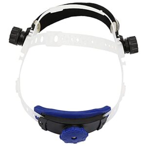 welding headband plastic welder mask adjustable headgear for solar auto darkening welding helmet replacement accessories(white)