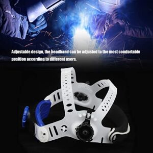 Welding Headband Plastic Welder Mask Adjustable Headgear for Solar Auto Darkening Welding Helmet Replacement Accessories(white)