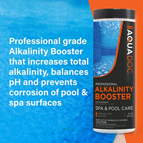 AquaDoc Total Alkalinity Increaser for Hot Tub to Keep Alkalinity Up for Spas - Alkalinity Booster Chemical for Hot Tub & Spa pH Balance - Get Fresh Water pH Balance & Bring Alkalinity Up