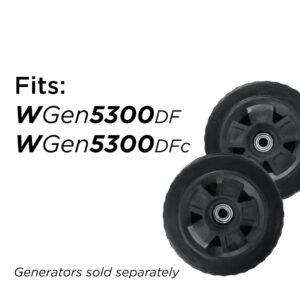 Westinghouse Outdoor Power Equipment WGen5300 Series Portable Generator Never-Flat Wheel and Handle Kit, Compatible with WGen5300DF and WGen5300DFc