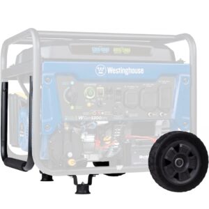 Westinghouse Outdoor Power Equipment WGen5300 Series Portable Generator Never-Flat Wheel and Handle Kit, Compatible with WGen5300DF and WGen5300DFc