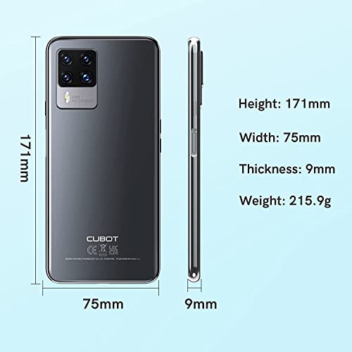 CUBOT Unlocked Android Smartphone, X50 Smartphone Unlocked, 6.67” FHD+ Screen Unlocked Cell Phone Android 11, 8GB + 128GB, 64MP+32MP Camera, 4G Dual SIM Unlocked Phones, 4500mAh Battery, US Version