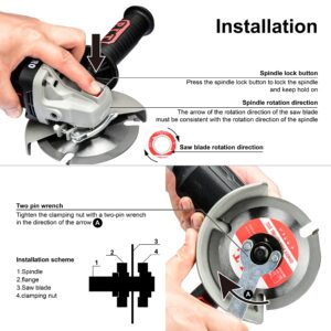 P.I.T. 3Pack 4 1/2 Inch Cut Off Wheel for Wood/Metal/Marble/Plastic-7/8 Inch Arbor Angle Grinder Cutting Disc 4.5 Inch- Tungsten Carbide - 115 mm