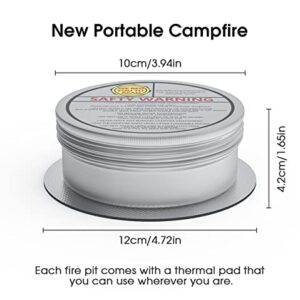 4 Pack Portable Campfire,New Portable Fire Pit for Camping, Smores, Cooking, and Picnics,Portable Outdoor Fire Pit and Convenient Campfire