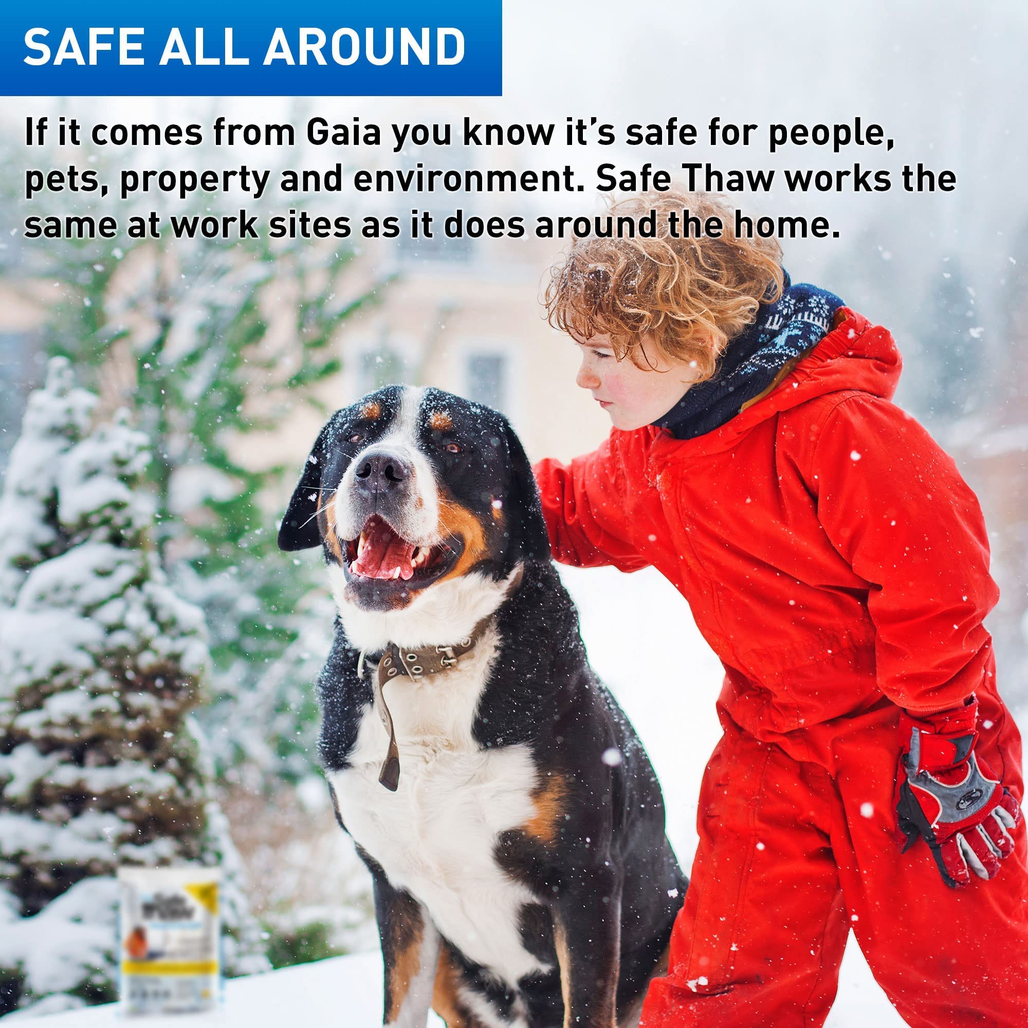 Safe Paw & Safe Thaw Combo for Ice Melt, 100% Safe for Pet People Property & Planet, Salt & Chloride Free, No Concrete Damage, Fast Acting Formula (8lbs+10 lbs - Jug)