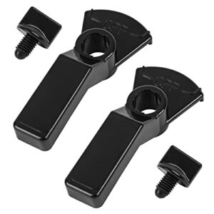 changta never lube valve handle r0487200/7433 and knob 4603/r0486900 replacement kit fits zodiac jandy 2-port/3-port neverlube valve handles 4733, r0487200, 1301 - black(2 pack)