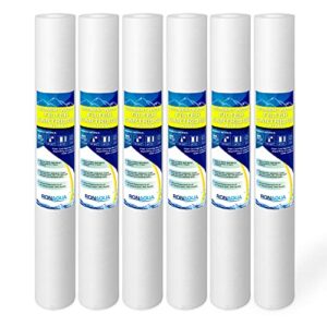 standard whole house melt-blown four layers filtration polypropylene 5 micron sediment filter 20” x 2.5” fits 20” x 2.5” housings. compatible with fpmb5-20, fpmb520, sdc-25-2005/4, vx05-20 pack of 6