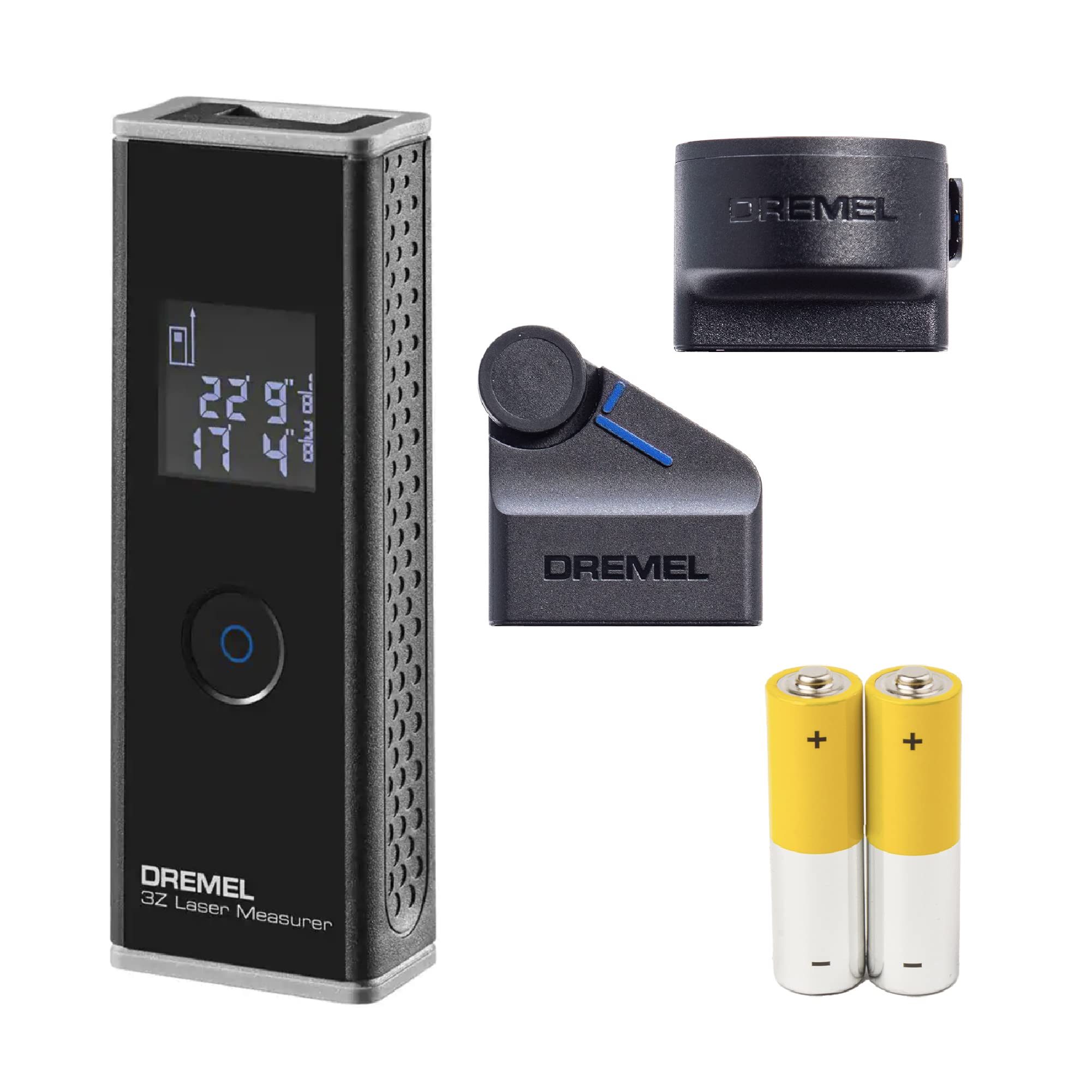 Dremel 3-in-1 Digital Measurement Tool - Includes Laser Measure, Tape Measure Attachment, Wheel Adapter Attachment - Dremel HSLM-01